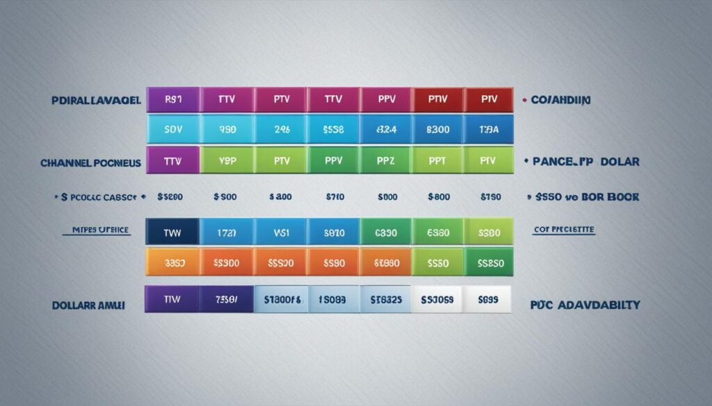 IPTV pricing packages comparison