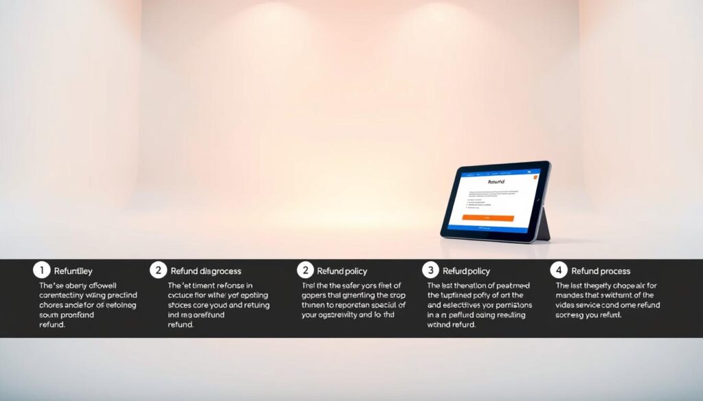 Un diagramme détaillé étape par étape décrivant le processus de remboursement pour un service IPTV.