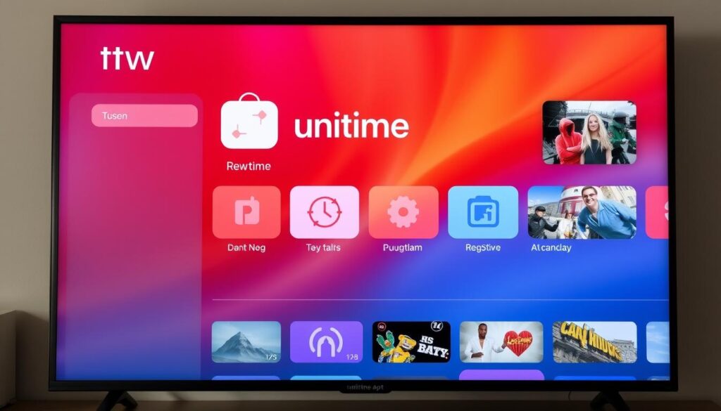 Generate an image of Runtime TV app on Apple TV