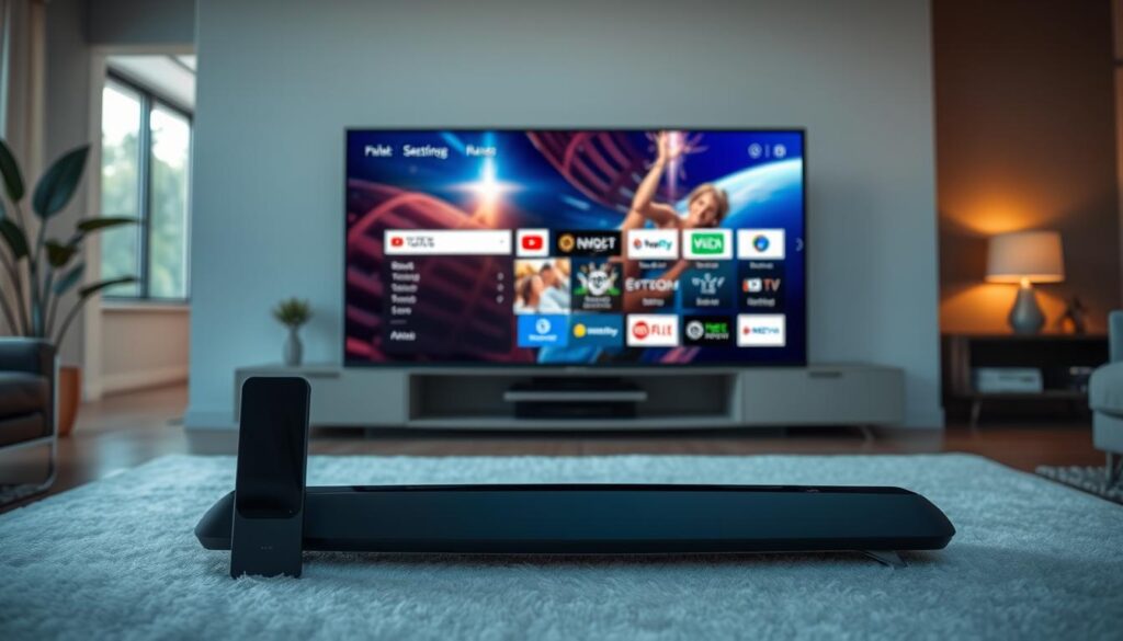 Generate an image of the NVIDIA Shield TV