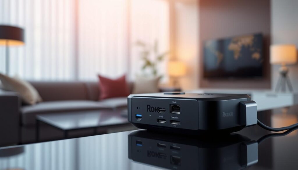 Generate an image of the Roku Express device