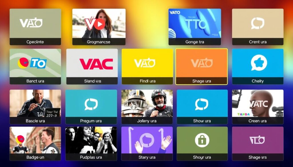 Generate an image showing VATO TV's channel guide