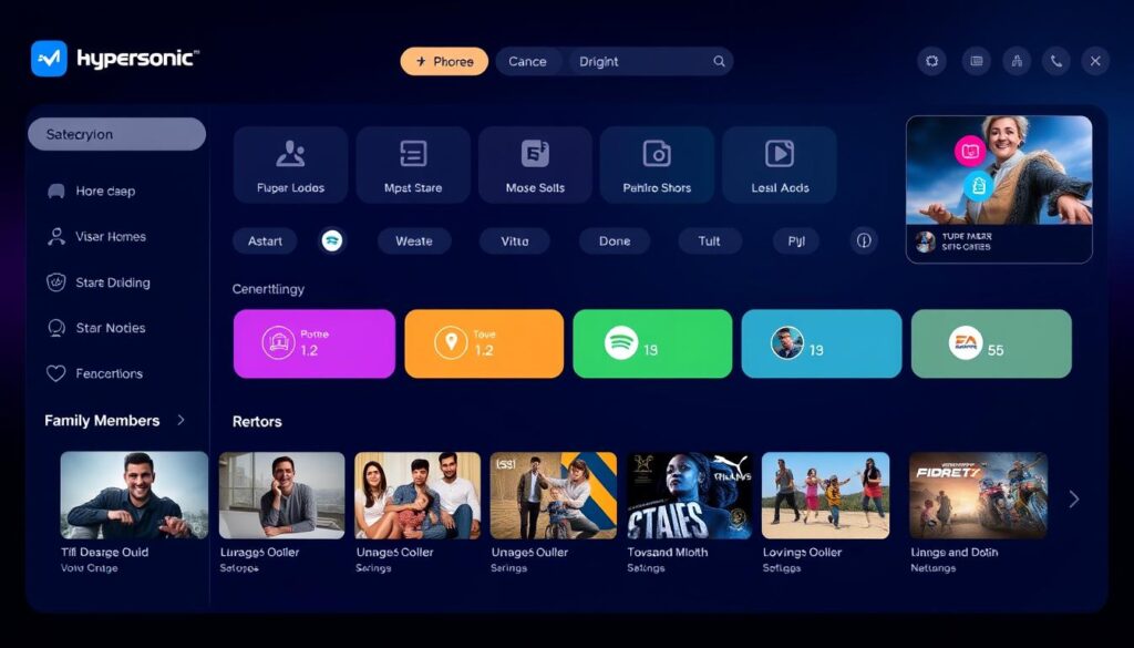 Image of Hypersonic TV family subscription dashboard