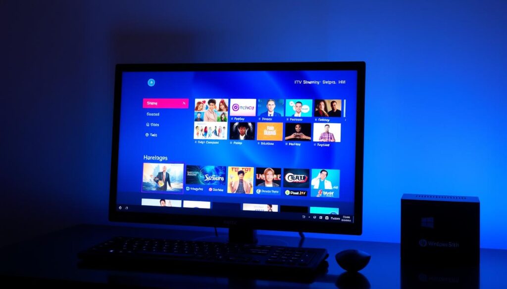Image of IPTV streaming on a Windows PC