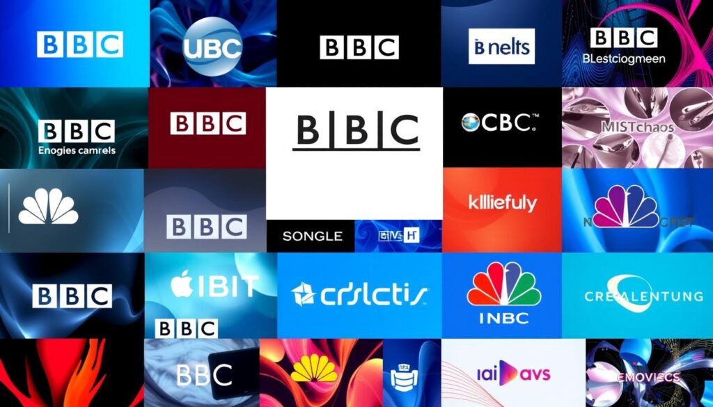 Image of various BBC channels available on IPTV