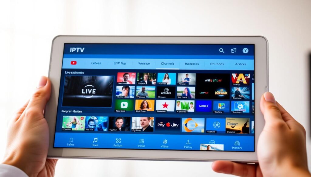 IPTV on Android tablet