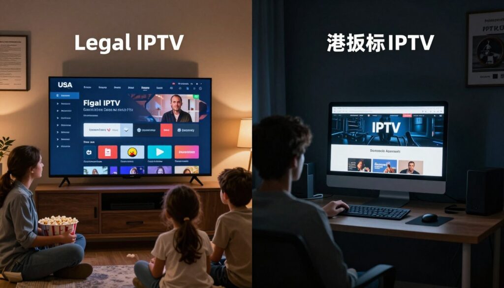 legal iptv vs illegal iptv in usa key differences